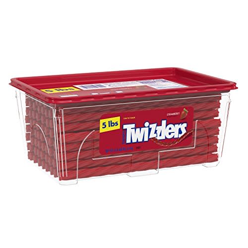 1) 5-Pound Box of Twizzlers Licorice Candy