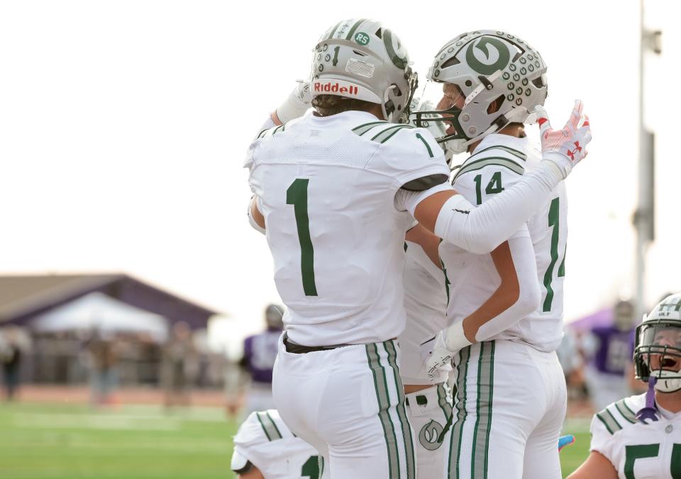 Box Elder hosts Olympus in a 5A quarterfinal high school football game in Brigham City on Friday, Nov. 3, 2023. | Spenser Heaps, Deseret News