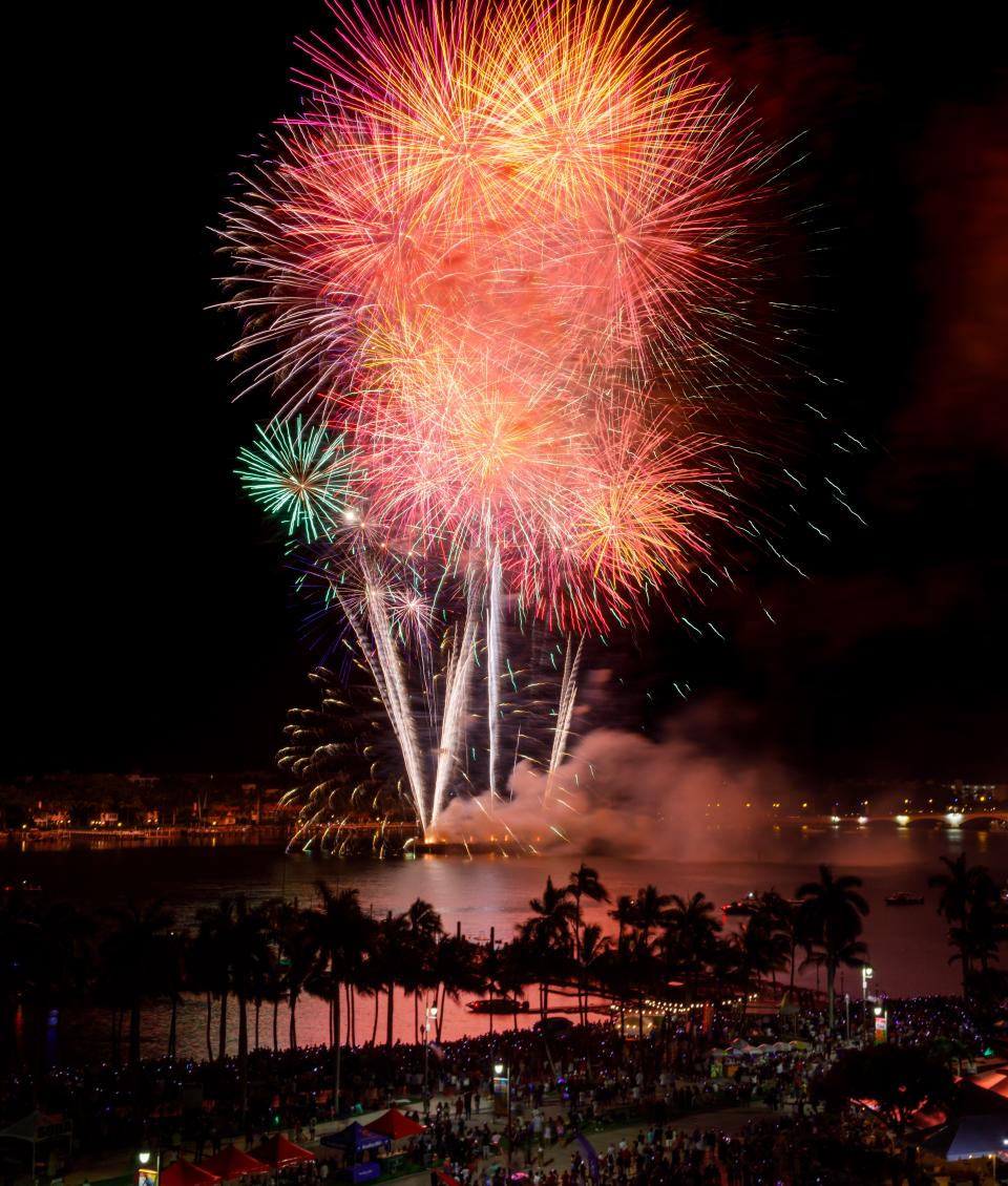 The 4th on Flagler event, along the West Palm Beach waterfront, is always a great place to watch fireworks and celebrate our country's birthday.