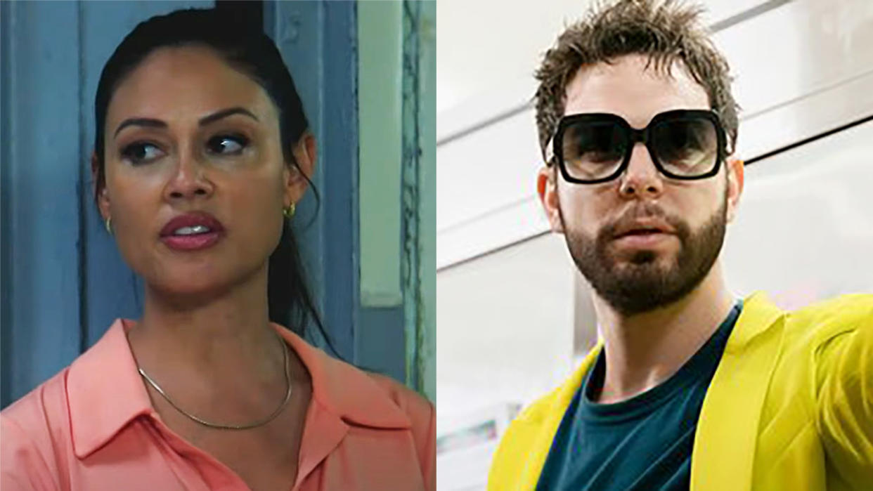  Season 2 So Help Me Todd image from CBS side-by-side with Vanessa Lachey in a scene from NCIS: Hawai'i. 