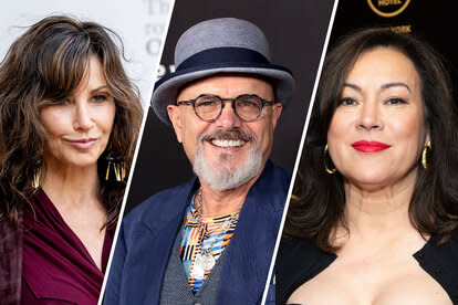 Split image of Gina Gershon,  Joe Pantoliano, and Jennifer Tilly