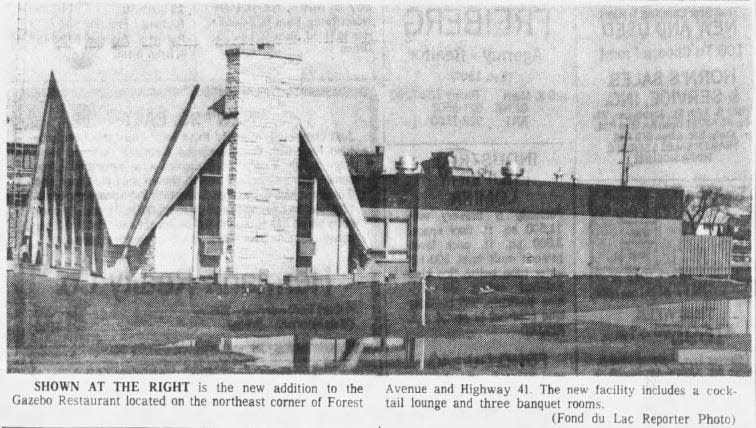 The Gazebo restaurant, next to the Dartmoor Motor Inn near Highway 41, shows off its new additions in this 1972 file photo.