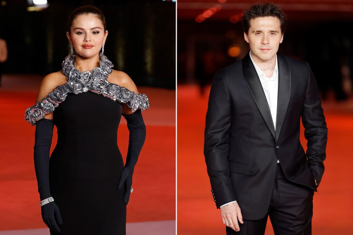 Brooklyn Beckham Prevents Selena Gomez from Falling in Her Gown as She ...