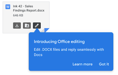 Gmail is making document editing easier.