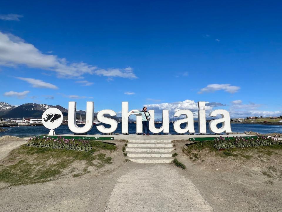 The sign in Ushuaia.