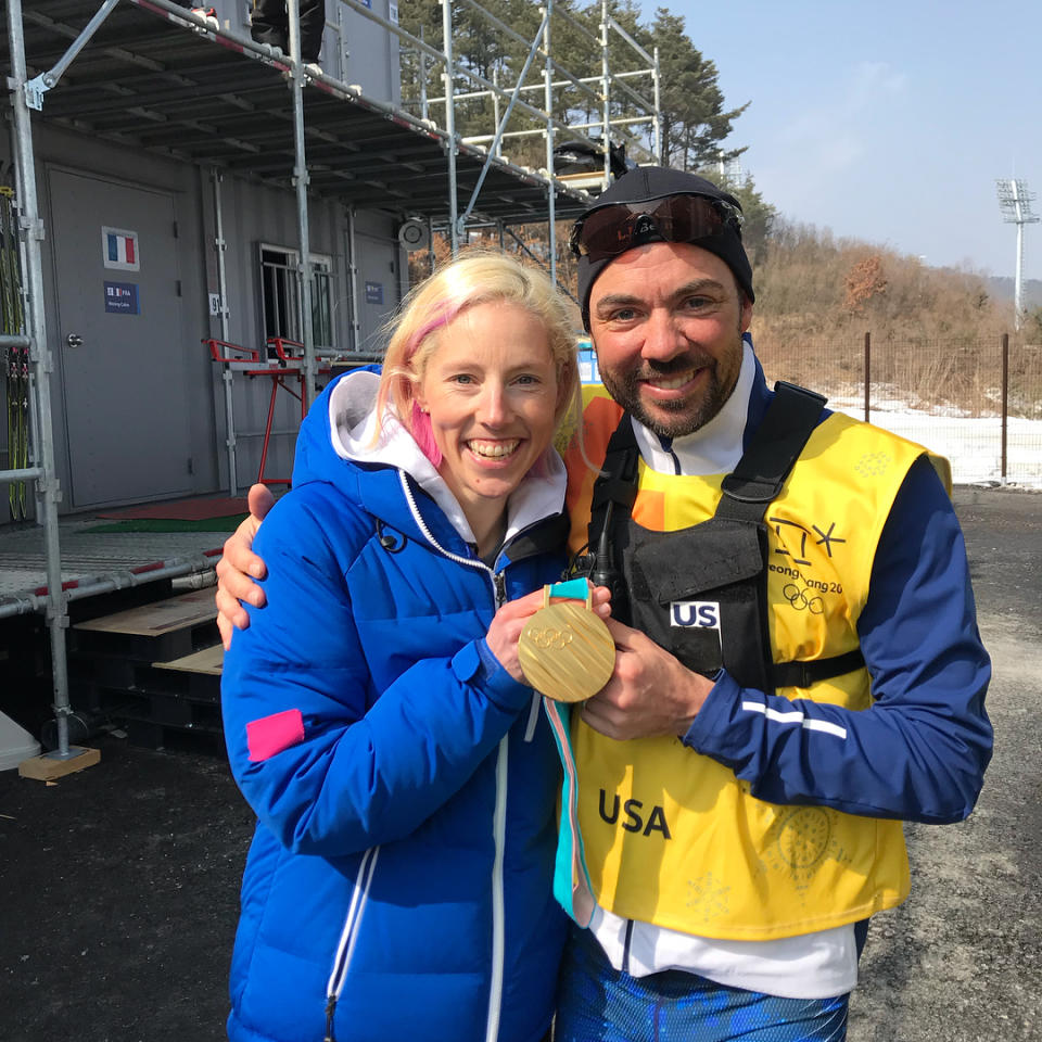 <p>kikkanimal: Just a few medal sharing moments so far…<br> #ittakesavillage #teamsport #soluckytohavethem #grateful #pyeongchang2018<br> (Photo via Instagram/kikkanimal) </p>