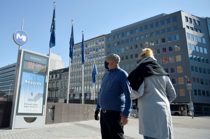 Outside view of the European Commission headquarters in Brussels