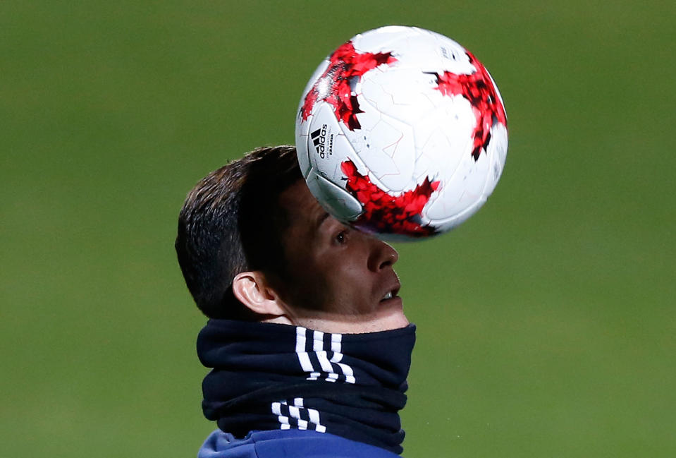Real Madrid’s Cristiano Ronaldo practices in Toyko, Japan