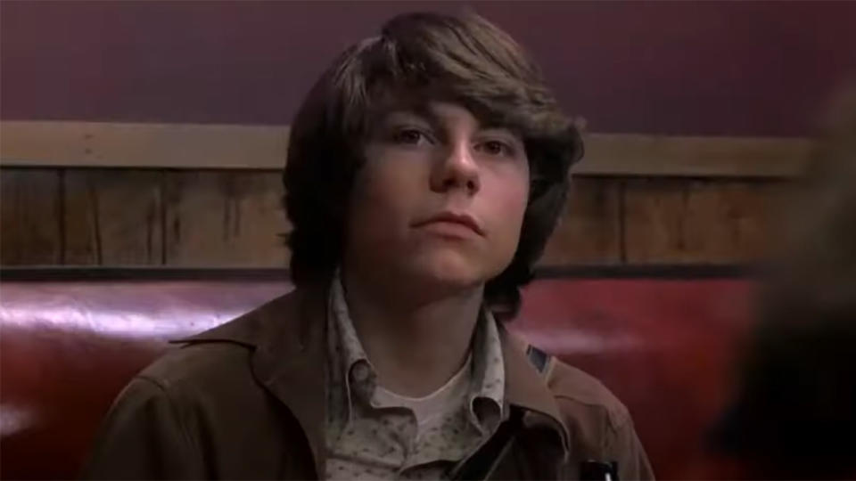 Patrick Fugit listening in, Almost Famous.