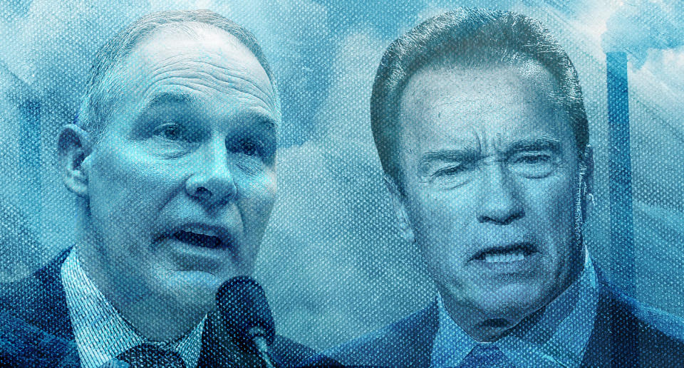 Scott Pruitt and Arnold Schwarzenegger