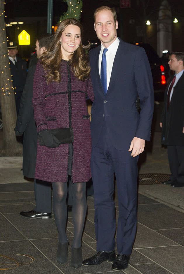 Kate Middleton and Prince William arrive in New York City 2014.