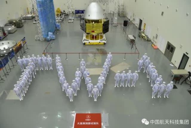 「中國航天科技集團」影片中呈現「TW-1」。   圖：擷取自中國航天科技集團微信