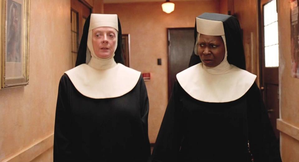 maggie smith, whoopi goldberg, sister act