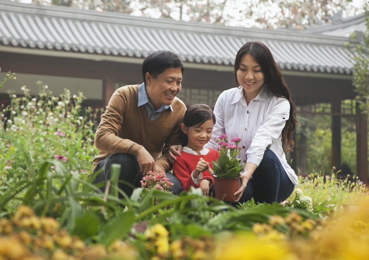 <span class="caption">Every known culture on Earth has special words for kids to call their parents.</span> <span class="attribution"><a class="link " href="https://www.gettyimages.com/detail/photo/happy-family-in-garden-royalty-free-image/186479136" rel="nofollow noopener" target="_blank" data-ylk="slk:XiXinXing via Getty Images;elm:context_link;itc:0;sec:content-canvas">XiXinXing via Getty Images</a></span>