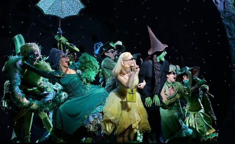 The cast of Wicked at the Crown Theatre. Picture: Bill Hatto/The West Australian