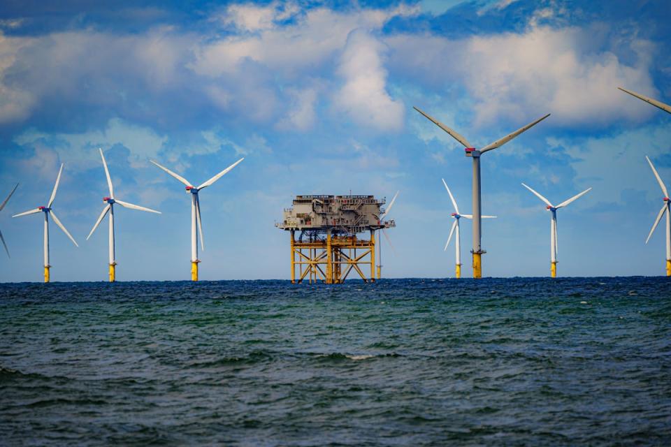 Gwynt y Mor offshore wind farm (North Wales) (PA Wire)