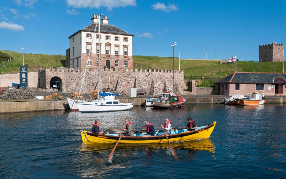 The charming fishing village of Eyemouth in the Scottish Borders region of Scotland