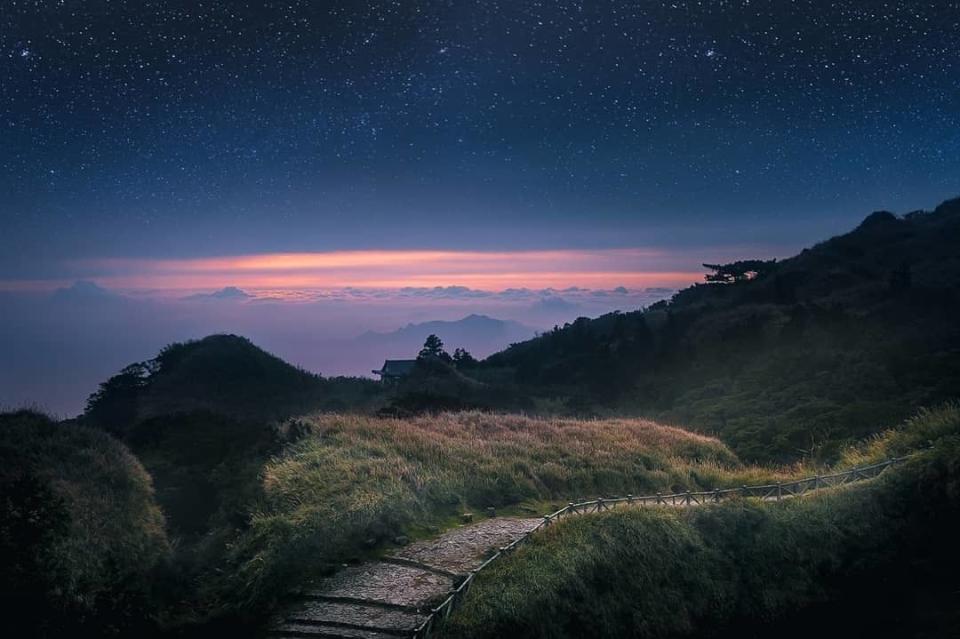 民眾拍攝的陽明山美景。