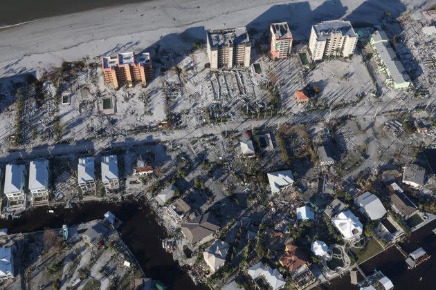 An aerial view of damaged properties in Fort Myers on Sept. 30. (Photo: Shannon Stapleton via Reuters)