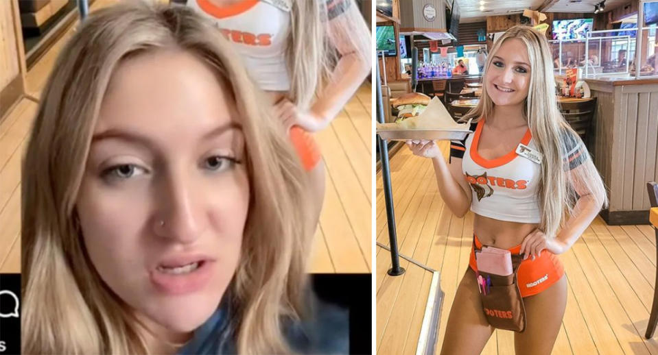 hooters waitress sandra on tiktok