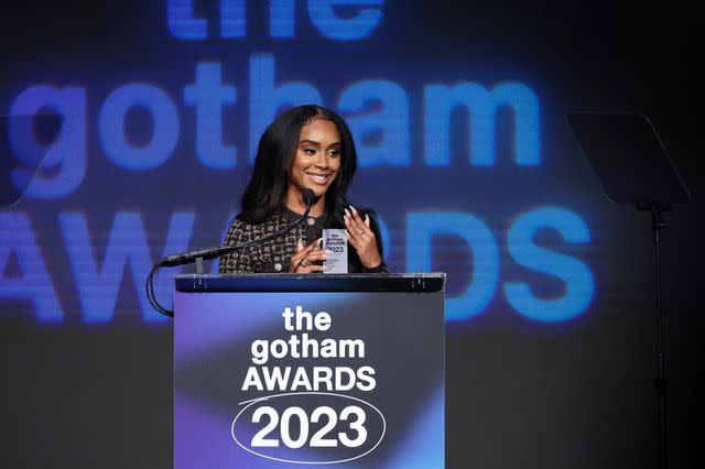 <p>Dimitrios Kambouris/Getty</p> A.V. Rockwell at the 2023 Gotham Awards Nov. 27, 2023