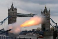 <p>Was there a gun salute after <em>your</em> birth? Didn't think so. But when a royal baby is born, <a rel="nofollow noopener" href="https://www.royal.uk/gun-salutes" target="_blank" data-ylk="slk:62 guns;elm:context_link;itc:0;sec:content-canvas" class="link ">62 guns</a> go off from the Tower of London. Gun salutes are actually <a rel="nofollow noopener" href="https://www.royalparks.org.uk/parks/green-park/things-to-see-and-do/events-in-green-park/royal-gun-salutes" target="_blank" data-ylk="slk:pretty common;elm:context_link;itc:0;sec:content-canvas" class="link ">pretty common</a> across the pond - they're fired on important dates throughout the year, including the Queen's birthday.</p>