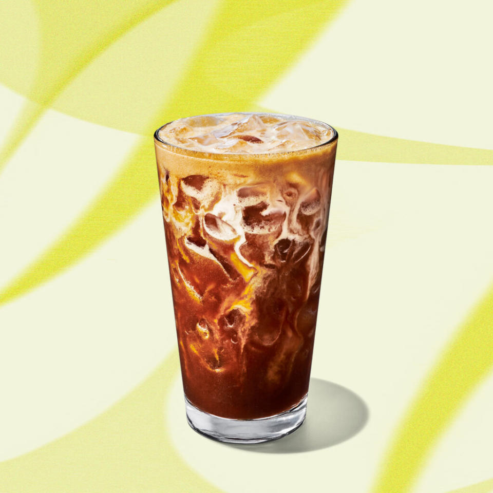 Starbucks launched the new Oleato Golden Foam Iced Shaken Espresso with Toffeenut. Starbucks