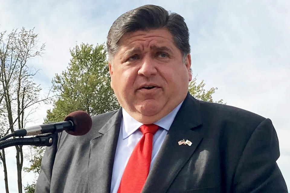 Image: Gov. J.B. Pritzker (John O'Connor / AP file)