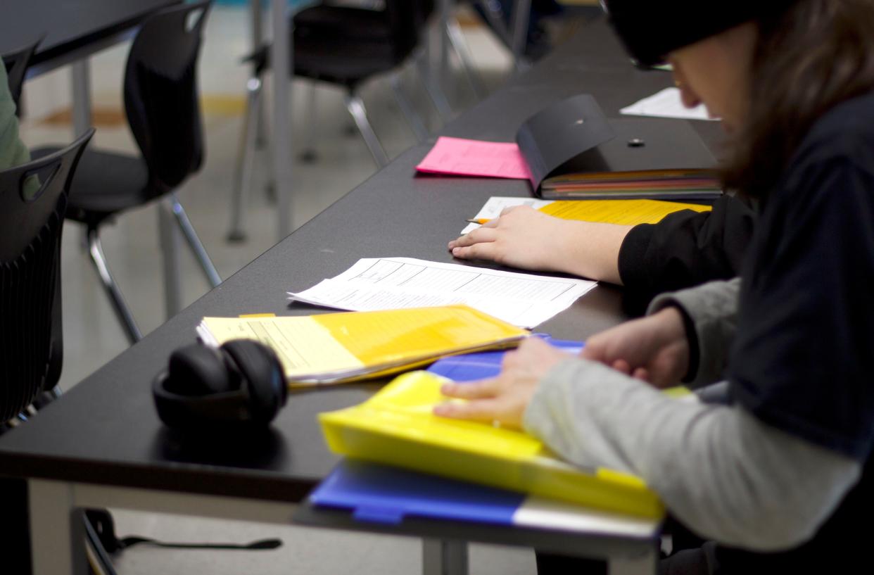 Students in Wolverine 201 class at Willamette High School on Tuesday, Jan. 23, 2024. Willamette High School had the highest graduation rate in the Eugene/Springfield metro with 91.5% in 2023.