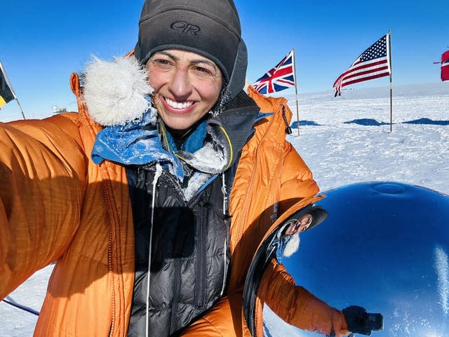 Capt Chandi finished her trip around 100 miles, or 160km, short of her original destination, the Reedy Glacier, after setting off from the Hercules Inlet (Preet Chandi/PA)