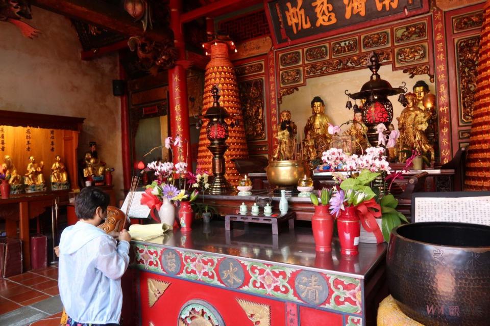 ▲社頭鄉清水岩寺將舉辦「中元梁皇寶懺超渡消災法會」。（圖／記者陳雅芳攝，2023.08.22）