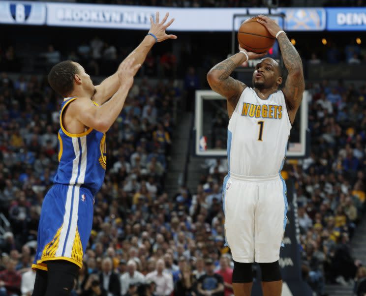 Jameer Nelson was one of several Nuggets to excel from deep on Monday. (AP)