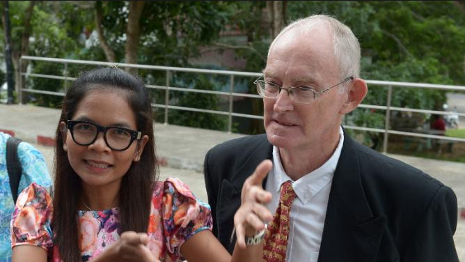 Alan Morison and Chutima Sidasathian have been cleared of defaming the Thai Navy. Photo: Yahoo News