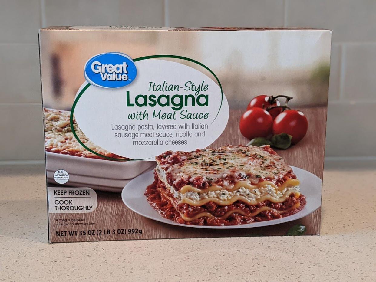 Great Value Italian-Style Lasagna with Meat Sauce