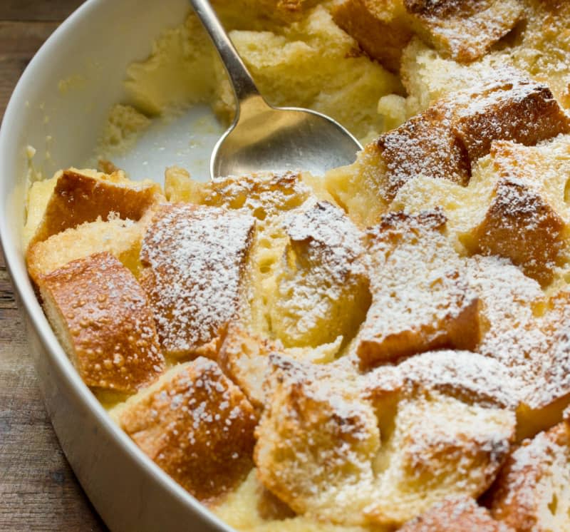 Make-Ahead Eggnog French Toast Casserole