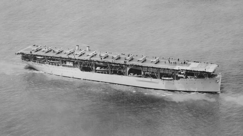 美國海軍第一艘航空母艦「蘭利號」（USS Langley）（Wikipedia / Public Domain）