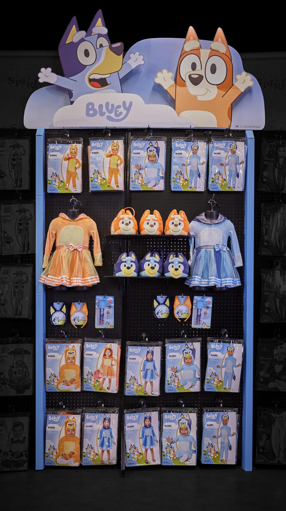 Spirit Halloween, which has opened several pop-up stores in Central Jersey, sells everything Halloween, including these costumes from the children's cartoon "Bluey."