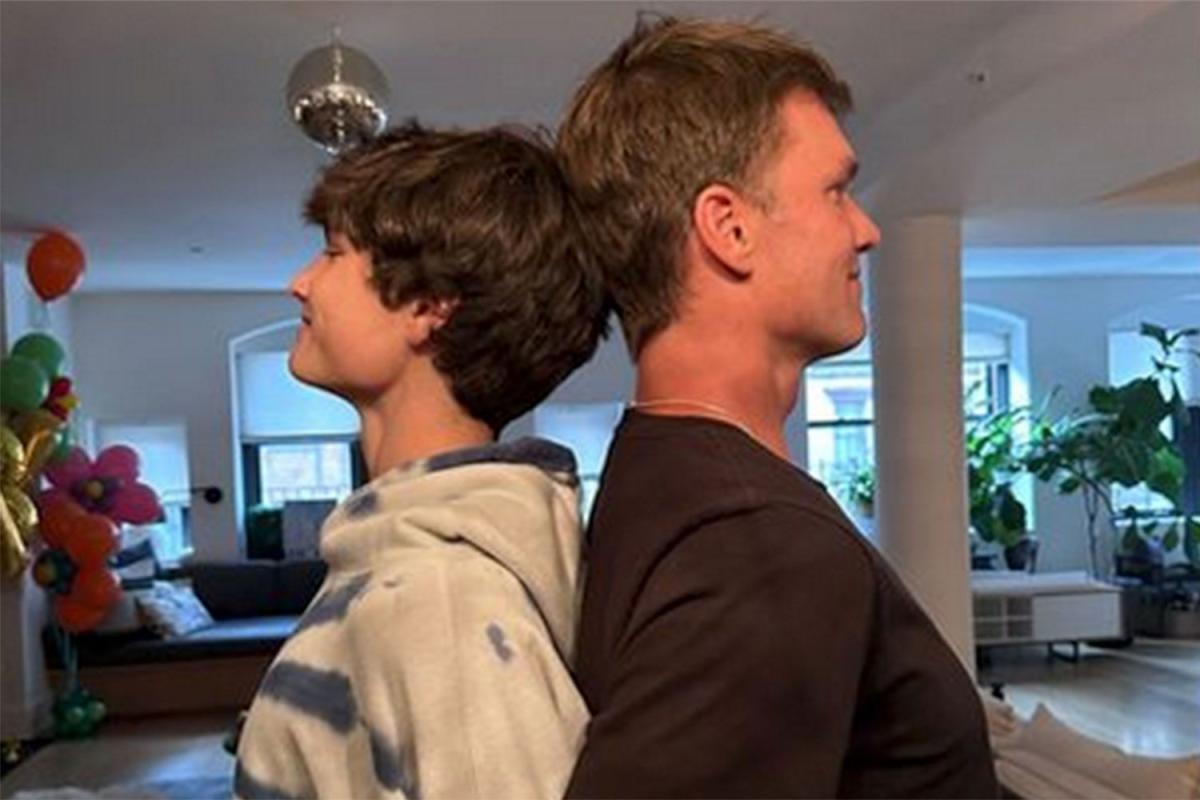 Tom Brady's 15-Year-Old Son Jack Is Almost as Tall as Dad as They