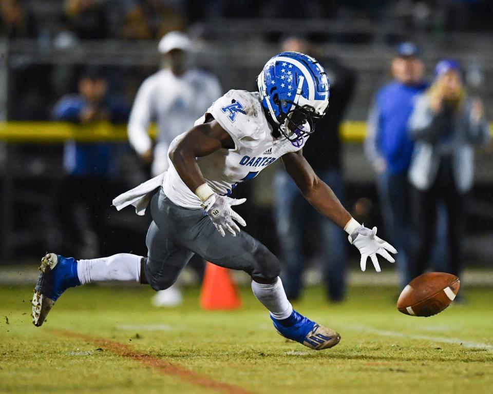 Treasure Coast hosts Apopka in a high school football state semifinal on Friday, Dec. 3, 2021, at South County Regional Stadium in Port St. Lucie. The Titans lost 21-0.