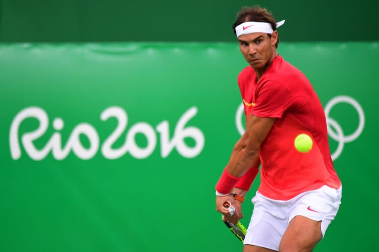 Spain's Rafael Nadal, in his first tournament since a wrist injury forced him out the French Open two months ago, said he still intends to enter the mixed doubles with Garbine Muguruza