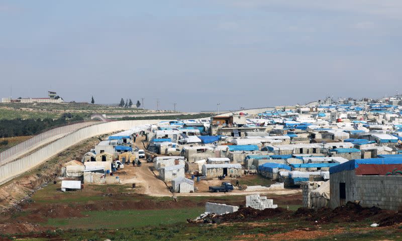 A view of the AAtmah IDP camp, located near the border with Turkey