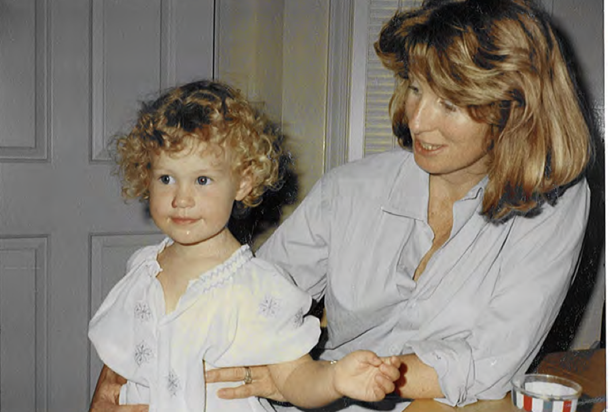 Elizabeth Holmes as a child with her mother Noel (Elizabeth Holmes sentencing memorandum)