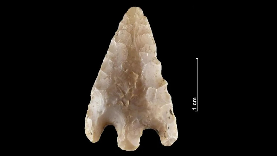 Experts think the Neolithic-era arrowhead could have served as a talisman.
