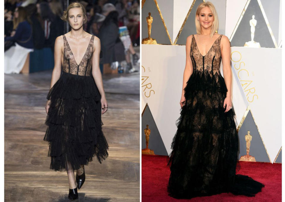 Jennifer Lawrence in Dior Couture
