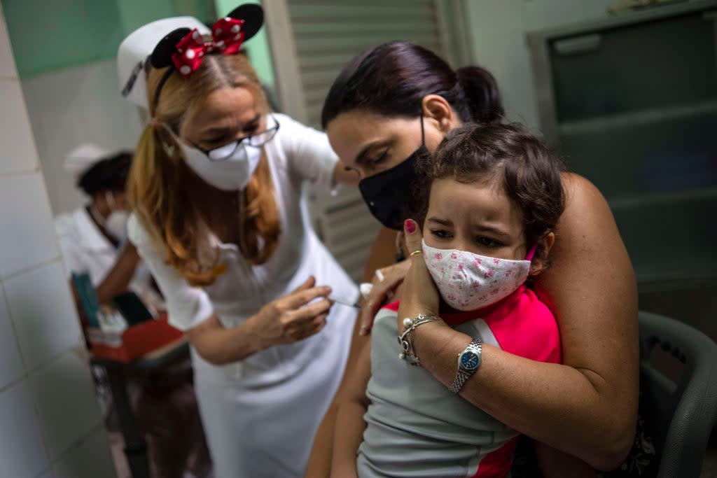 Virus Outbreak Cuba - Youth Vaccines (Copyright 2021 The Associated Press. All rights reserved)