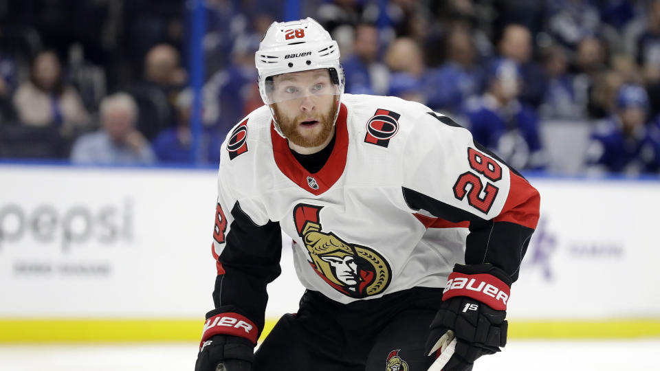 Connor Brown and the Ottawa Senators agreed to a three-year contract. (AP Photo/Chris O'Meara)