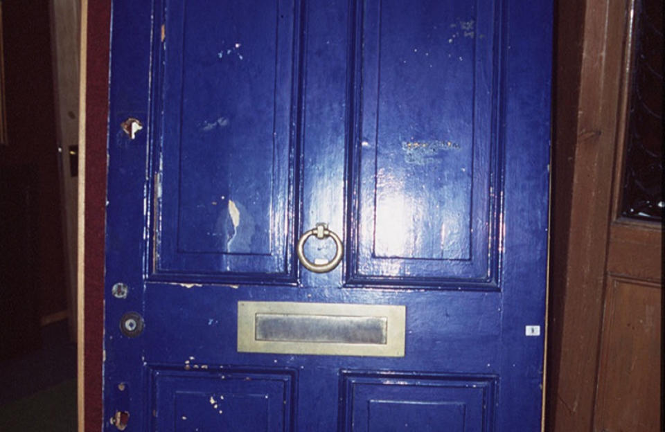 That infamous blue door house belonged to the film's writer Richard Curtis