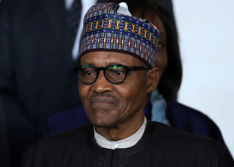 FILE PHOTO: Nigeria's President Muhammadu Buhari is seen at the opening of the 33rd Ordinary Session of the Assembly of the Heads of State and the Government of the African Union (AU) in Addis Ababa