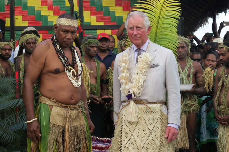 Prince Charles visiting Vanuatu