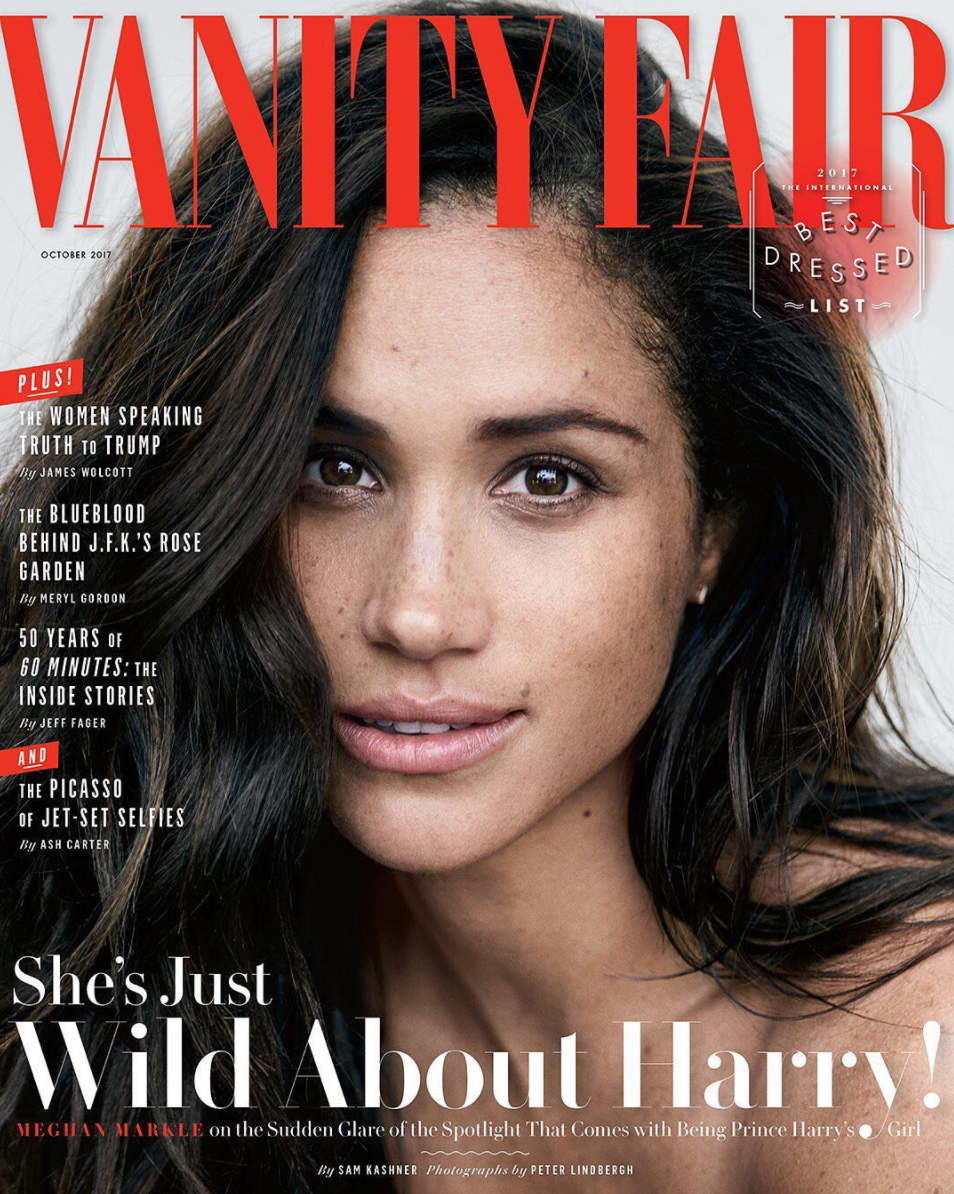 The 36-year-old actress appears on the cover of the magazine’s October issue. (Photo: Vanity Fair)